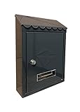 Kippen 10005BN Boîte aux lettres modèle IRON noir, dimensions : 300 x 210 x 70 mm
