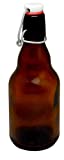 Vin Bouquet - Swing bouteilles à bière en verre, Marron, Lot de 12