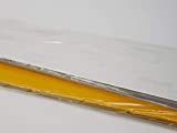 Lot de 50 films jaunes de qualité supérieure pour plaque d'immatriculation - 520 x 111 mm - Oralite réfléchissante
