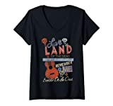 Femme Disney Pixar Coco Live From The Land Of The Dead Poster T-Shirt avec Col en V