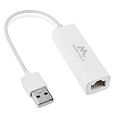 Mobi Lock Un Adaptateur Réseau Ethernet (LAN) Compatible avec Laptop, PC et Tous Les Périphériques Compatibles USB 2.0 avec Vista/XP, Windows 7-11, Tous Les Mac OS X, OS X et macOS
