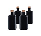 casavetro 4 x 500 ML Bouteilles en Verre Vides Rechargeables 0,5 l pour Sloe Gin Huile Bière Cidre Soda Vodka et Eau (4 x 500 ML)