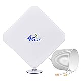 Antenne 4G LTE avec 2 connecteurs TS9, antenne externe 15 dBi TS9 pour routeur 4G modem Hotspot avec 2 ventouses et câble de 2 m pour Huawei E5577, e5786, E5785, zte mf910, Netgear mr1100 mr2100