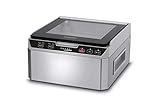 Caso VacuChef 40 - Machine à emballer sous vide en acier inoxydable 3 l - Chambre sous vide 70 l/minute - Double soudure - Temps de soudage et de soudure réglable - 1417
