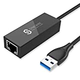Syncwire Adaptateur USB 3.0 vers RJ45 Gigabit Ethernet – 10/100/1000 Mbps LAN Adaptateur réseau pour Macbook Ultrabook, Windows 10/8.1/8/7/Vista/XP, etc. – Noir