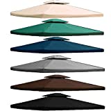 freigarten.de Toit de rechange pour pavillon de jardin 3 x 4 m Étanche Matériau : panama en PVC, souple, 370 g/m², ultra résistant, modèle 5 (anthracite)