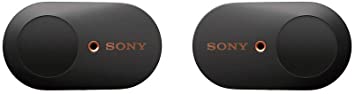 Sony WF-1000XM3 Écouteurs sans fil Bluetooth à Réduction de Bruit True Wireless avec boitier de rechargement compatibles iOS et Android, Noir, avec Amazon Alexa Intégrée 
