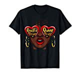 Queen Face Glasses Beautiful Driven Strong Natural Afro Gift T-Shirt