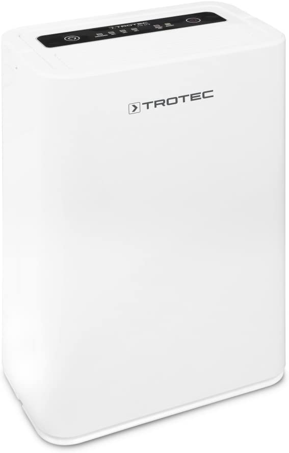 TROTEC TTK 52 E Déshumidificateur d'air, Déshumidificateur Electrique, Déshumidificateur Portable, Absorbeur d'humidité, Déshumidification Max. 16 l/j, pour 31 m² Max, Hygrostat intégré