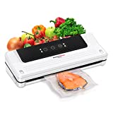 Machine Sous Vide Alimentaire 4 en 1 Bonsenkitchen - Appareil de Mise Sous Vide la Cuisine et la Conservation - Y Compris Sacs et Rouleau Sous Vide pour Aliments, Viandes, Légumes, Fruits (VS3750)