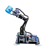 Adeept Kit de bras robotique 5-DOF compatible avec Arduino IDE | Kit de robot à monter soi-même | Kit de bras de robot vapeur avec écran OLED | Code de traitement et tutoriel PDF