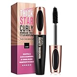 Allbestaye Mascara fibre de soie 4D, allongement de cils extra long et mascara volume des cils Imperméable à l'eau longue durée Naturellement maquillage des yeux ne fleurit pas