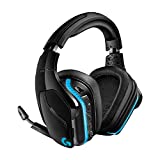 Logitech G935 Casque Gamer RVB Sans Fil, Son 7.1 Surround, DTS Headphone:X 2.0, Transducteurs 50mm Pro-G, 2,4 GHz Sans Fil, Micro avec Sourdine Flip-Up, PC/Mac/PS4/Nintendo Switch - Noir