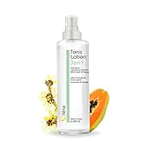 Oïléna Soin Visage Lotion Tonique Tonique Astringent et éclaircissant à l'Eau Hamamélis et Extrait de Papaye pour peaux mixtes, sèches, sensibles et grasses. Lotion nettoyante visage et yeux 200 ml