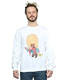 Absolute Cult Looney Tunes Homme Yosemite Sam Distressed Sweat-Shirt Blanc X-Large