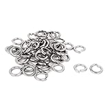 New Lon0167 50pcs En vedette 304 rondelles efficacité fiable ressort d'arrêt fendues vis entretoise Coussinet 5/16