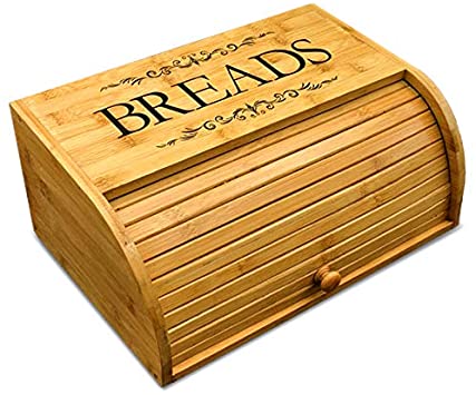 Livre de Cuisine personnes classique en filigrane en bois Boîte à pain – supérieure lisse – durable