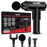 Pistolet De Massage Musculaire - NOTICE EN FRANÇAIS 🇫🇷 - Massage Gun - Appareil De Massage Et Relaxation - Masseur Dos Ultra Silencieux Et Adapté A Tout Le Corps - Soulager Douleurs Musculaires