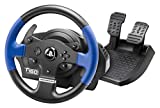 Thrustmaster T150 - volant de course ergonomique avec pédales, Retour de Force réactif - pour PS4 et PC - Fonctionne avec les jeux PS5