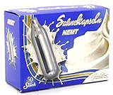 NEMT 50 N2O Lot de 50 Capsules à crème fouettée compatibles avec Tous Les siphons à crème Courants de Liss, Mosa, iSi, Kayser, Mastrad, Cream Whipper Chargers