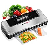 Machine Sous Vide Alimentaire 4 en 1 Bonsenkitchen - Appareil de Mise Sous Vide la Cuisine et la Conservation - Y Compris Sacs et Rouleau Sous Vide pour Aliments, Viandes, Légumes, Fruits