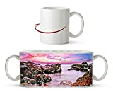 Rocher magique à effet Vietnam : dessin en tasse à motif 300 ml, en céramique blanche, merveilleuse idée de cadeau ou votre nouvelle tasse préférée.
