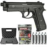 2EAGLE Pack Airsoft P92 /Semi-Automatique/matière:métal/Puissance 0.5 Joule/livré avec Accessoires