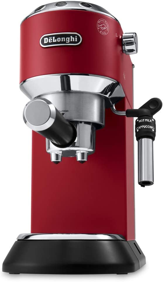De'Longhi Dedica Style, Machine expresso pour préparer des boissons café et lactées, EC685R, Rouge