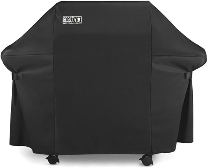 Housse Barbecue Housse Bâche de Protection BBQ Couverture de Gril Anti-UV/Anti-l'eau/Anti-l'humidité pour Weber, Holland, JennAir, Brinkmann et Char Broil (152.4 x 76.2 x 127 cm) 