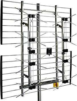 Channel Master CM-4228HD 12dB antenne TV - Antennes TV (Métallique, 12 DB, FM, UHF, VHF, 121000 m, 75 Ohm, 470-700 MHz)