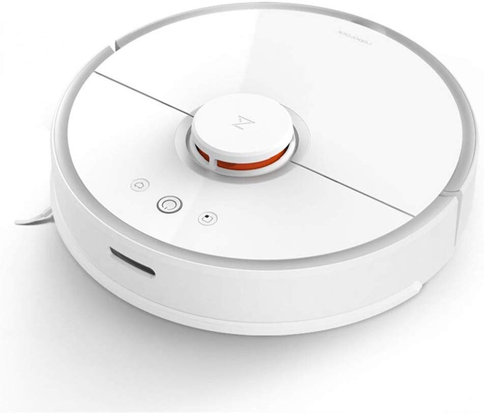 roborock Aspirateur robot avec vadrouille, navigation laser Wi-Fi, forte aspiration dans le sol et contrôle des applications 5200 mAh 2000 Pa Blanc