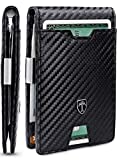 TRAVANDO ® Portefeuille Homme avec Pince à Billets „Amsterdam“ Etui RFID Blocage Contre Piratage Bancaire - Mince Porte-Monnaie avec Clip en Métal - Porte-Carte de Crédit Sécurisé - Porte-Cartes