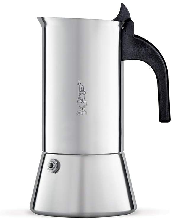 Bialetti 0001683 Cafetière italienne (Induction), Acier Inoxydable, Argent, 6 Tasses