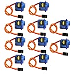 ALLOMN 10 PCS Micro Servo Avion Servo Hélicoptère Servo Beaucoup Ambition SG90 9g Mini Micro Servo Pour RC Hélicoptère Avion Voiture Véhicule Modèles de Bateaux