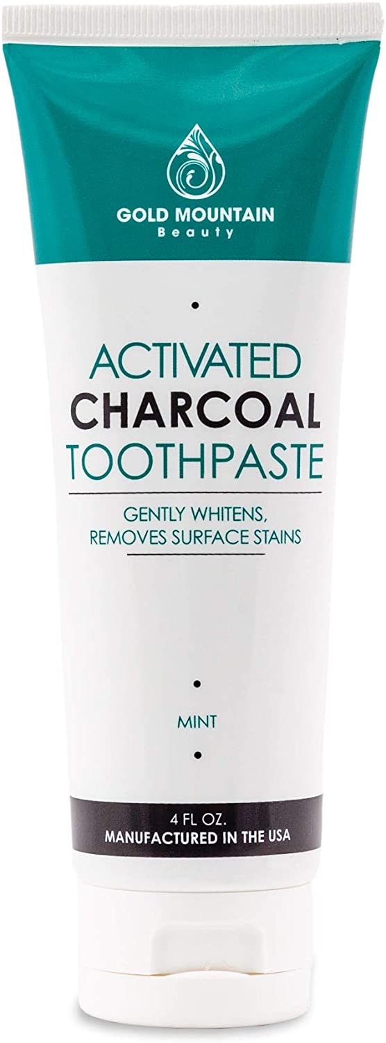 Gold Mountain Beauty dents de charbon actif dentifrice blanchissant noix de coco (1 paquet)
