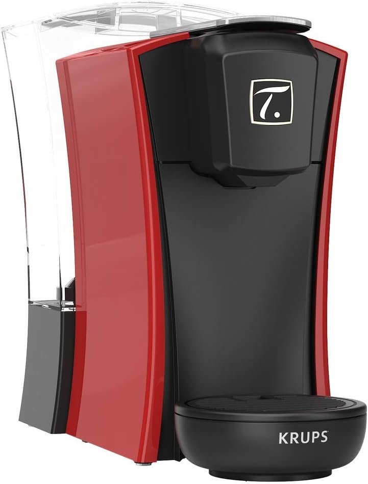 Krups Spécial T Machine à Thé Mini T Théière Electrique à Capsules Rouge YY4120FD
