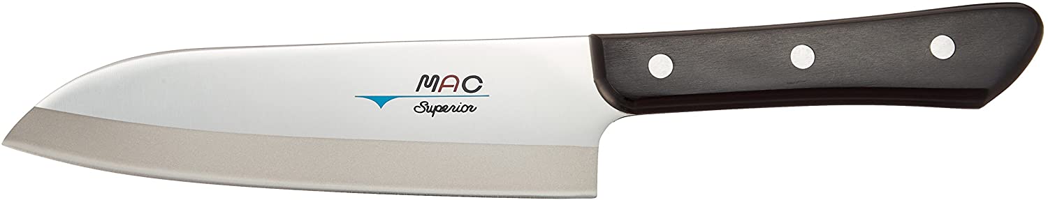 Mac Knife Couteau Santoku supérieur 6-1/2-Inch Argenté