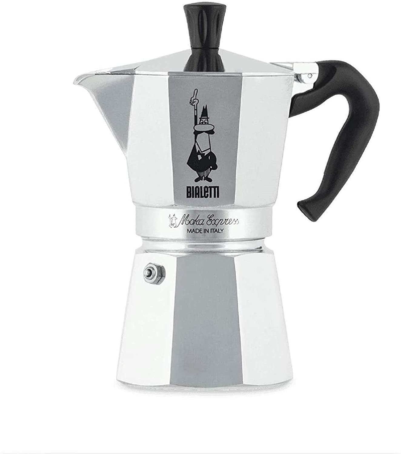 Bialetti 0001163 Cafetière Italienne, Aluminium, Argent, 6 Tasses