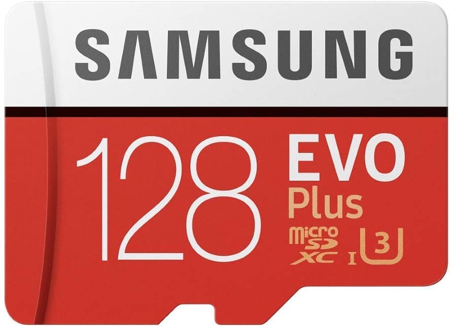 Samsung MB-MC128GA/EU Carte mémoire MicroSD Evo Plus 128G avec adaptateur SD - Rouge/Blanc