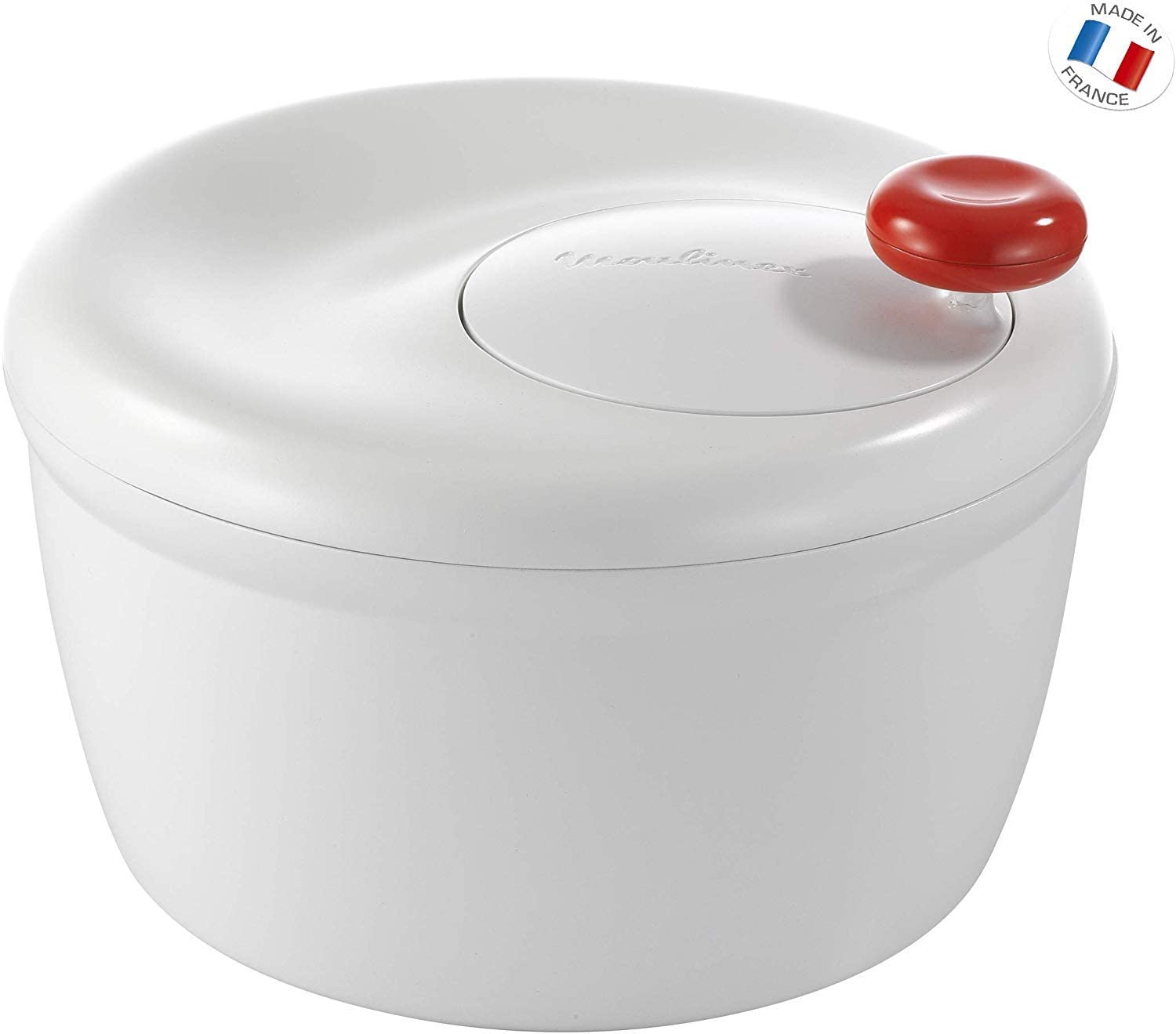 Moulinex Essoreuse à Salade - Essorage Facile et Rapide, Bouton Stop, Capacité 5L K1010114