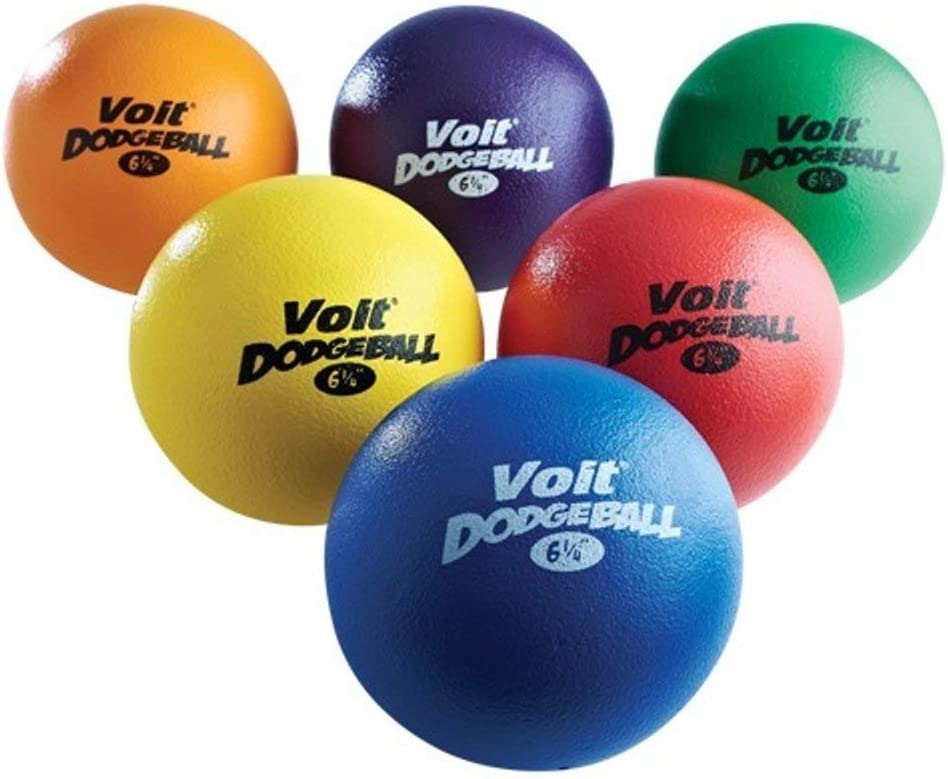 Voit Tuff Dodgeballs (Prism Pack), 6 1/4-Inch