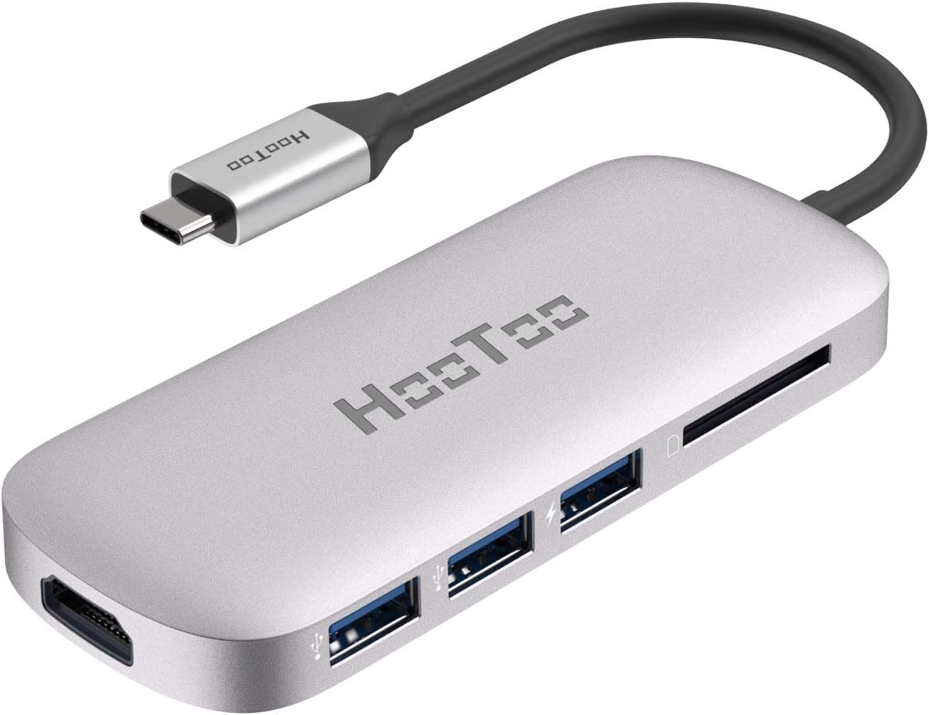 HooToo Ultra Fin 4 Ports HUB USB 3.0 Silver