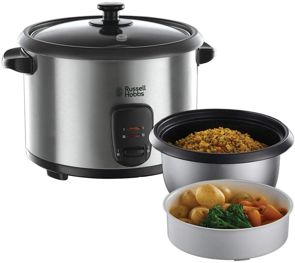 Russell Hobbs Cuiseur Riz 3,3L, Arrêt Automatique, Maintien au Chaud - 19750-56