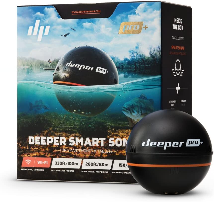 Deeper Pro+ Sondeur Mixte Adulte, Noir, Taille Unique