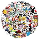 Autocollants Paquet [101 pcs], Stickers Marque, Stickers Skate, Stickers Moto Autocollants en Vinyle pour Ordinateur Portable pour Bouteille d'eau, Bagages, Snowboard, Motos