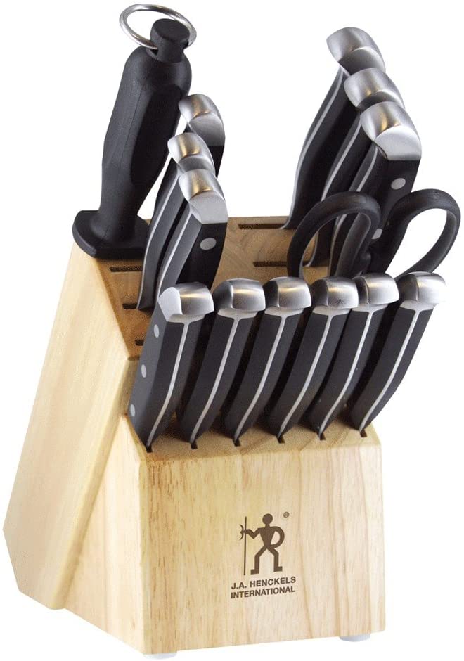 J.A. Henckels International Statement 15 Bloc de couteaux 15 Piece Set marron clair
