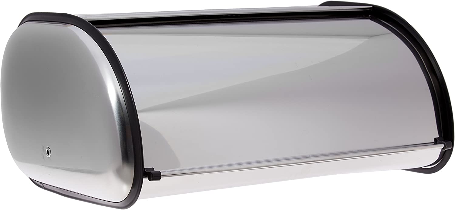 Home-it Stainless Steel Box Pain pour cuisine, huche à pain, 16.5x10x8 de stockage de pain