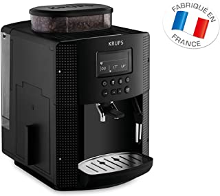 Krups YY8135FD Machine à Café Automatique avec Broyeur à Grains Essential Ecran LCD Cafetière Café Grains Pression 15 Bars Thermoblock Espresso Noir