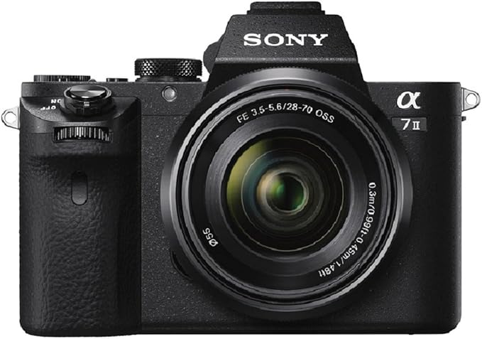 Sony ILCE-7M2K Appareil Photo Numérique Hybride, Capteur Plein Format Full Frame 35 mm, 24,3 Mpix, Stabilisation 5 Axes + Objectif 28-70 mm
