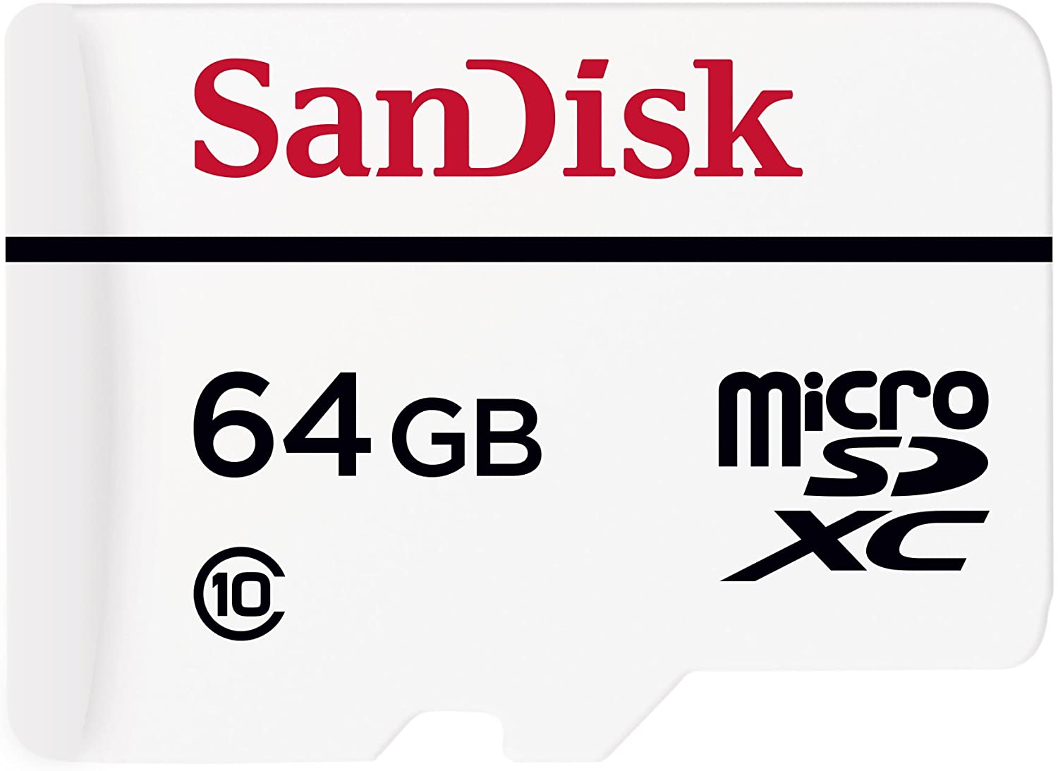 Carte Mémoire microSDXC avec adaptateur SD SanDisk Haute Endurance pour surveillance vidéo en Full HD jusquà 10.000 heures - 64 Go Classe 10 (SDSDQQ-064G-G46A)